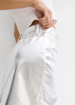 Mini-jupe métallisée