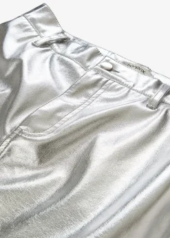 Mini-jupe métallisée