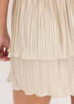 Mini-jupe plissée