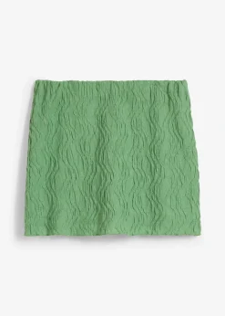 Mini-jupe texturée