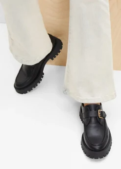 Mocassins à semelle épaisse et boucle