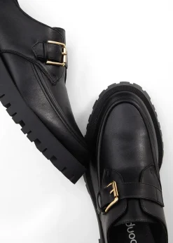 Mocassins à semelle épaisse et boucle