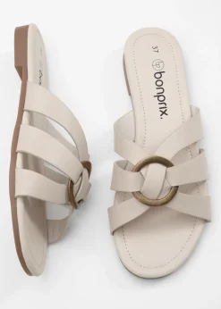 Mules avec anneau décoratif