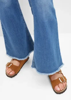 Mules en cuir velours