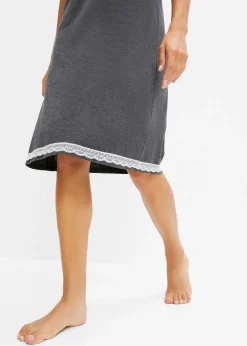 Nuisette avec patte de boutonnage et dentelle