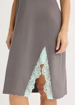Nuisette avec viscose et dentelle