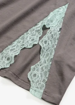 Nuisette avec viscose et dentelle