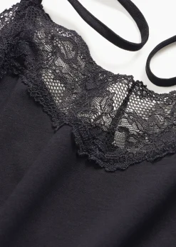 Nuisette courte à bretelles spaghetti