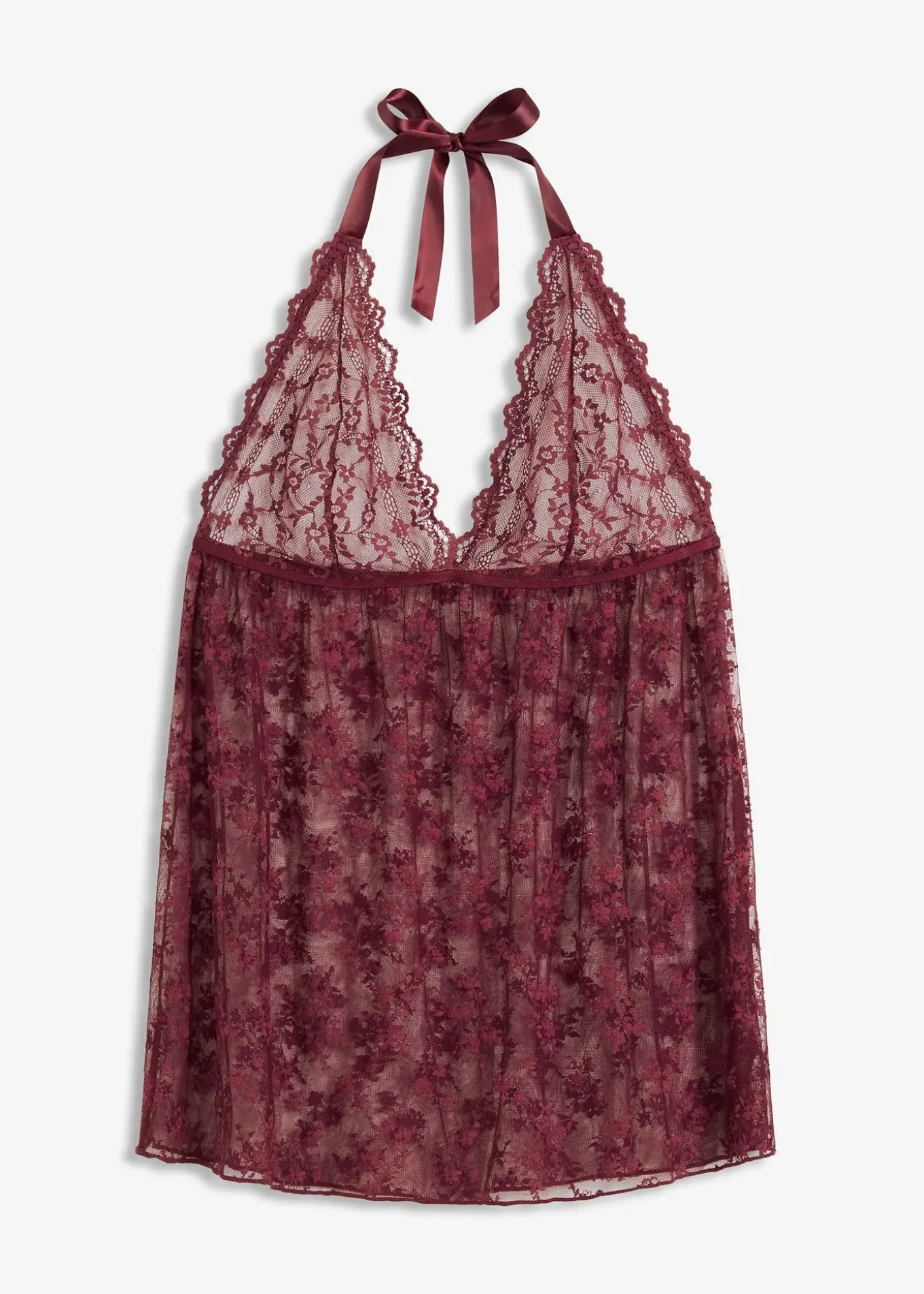 Nuisette dos nu en dentelle