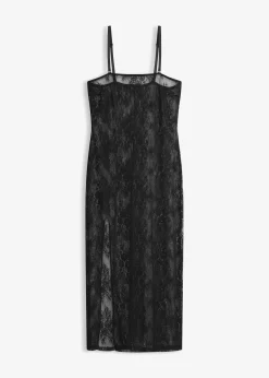 Nuisette en dentelle à bretelles amovibles