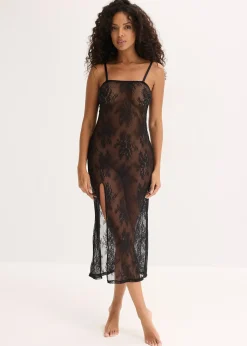 Nuisette en dentelle à bretelles amovibles