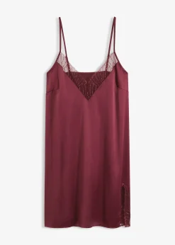 Nuisette en satin avec broderies