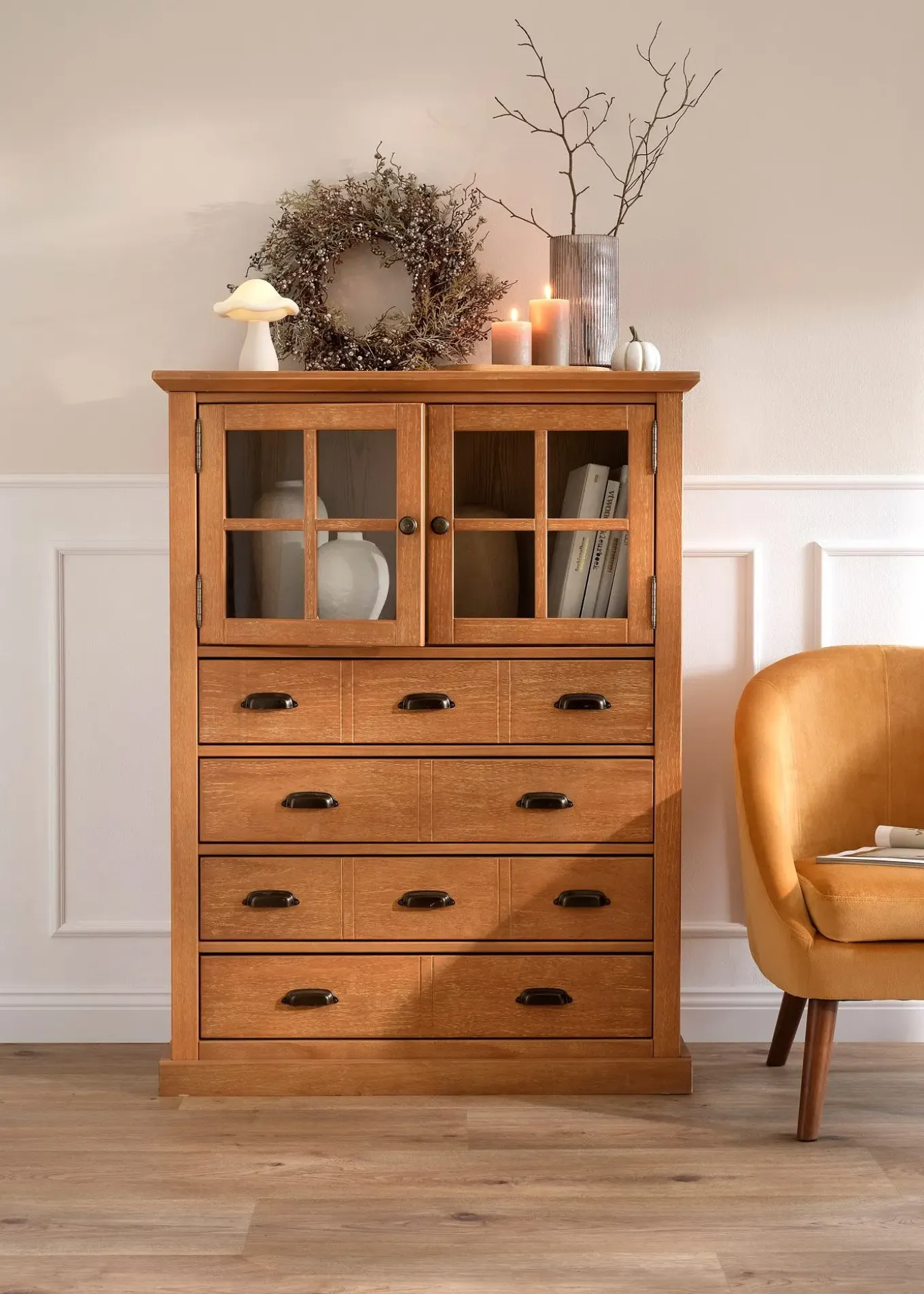 Objet déco LED en forme de champignon