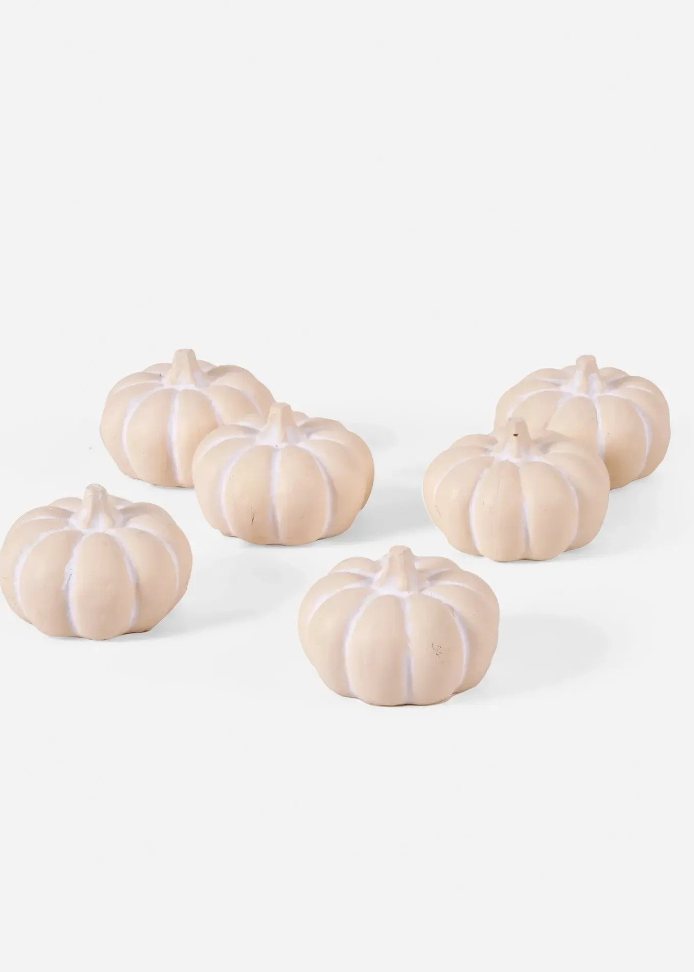 Objet déco lot de 6 mini citrouilles