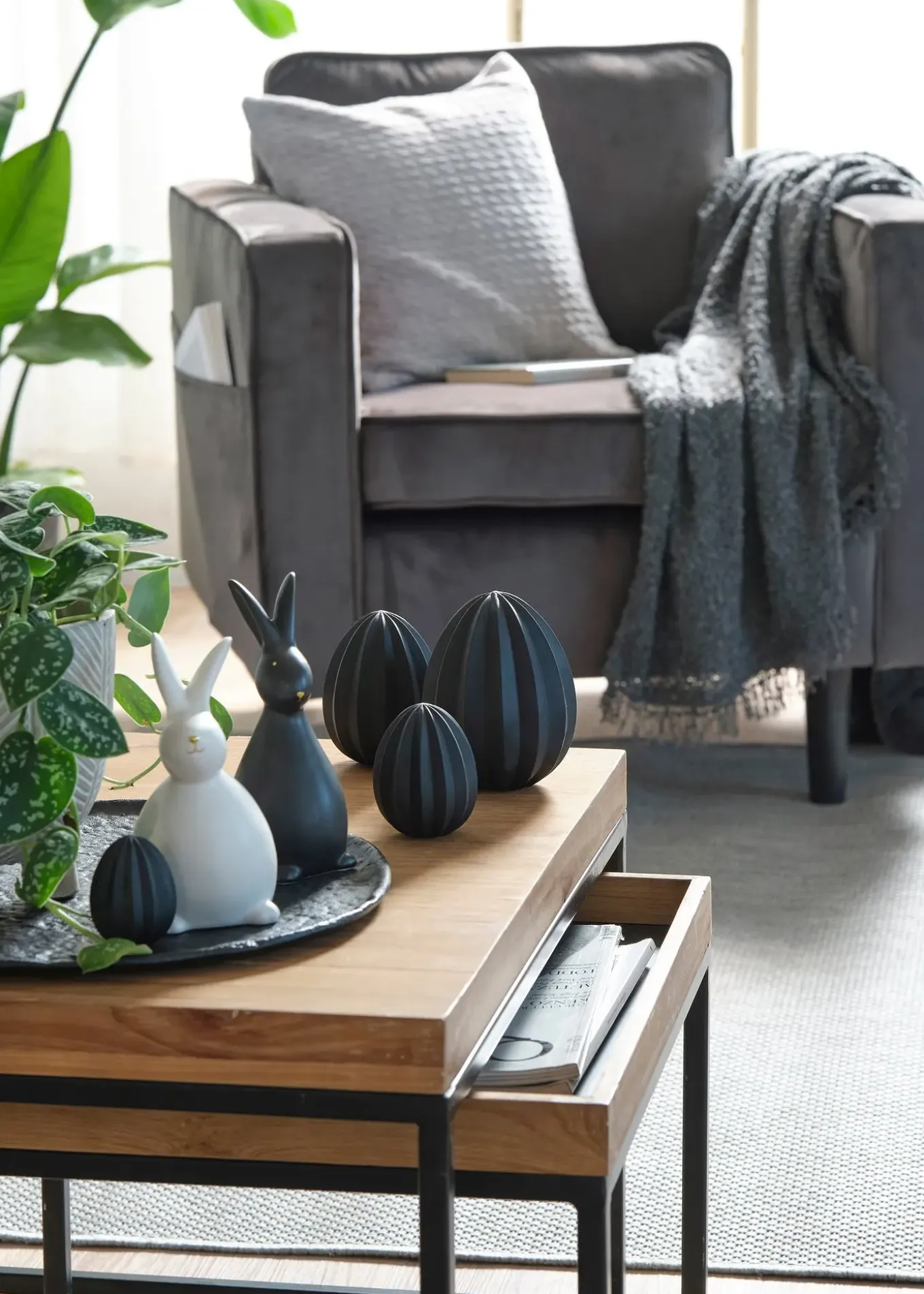 Objet déco œufs de Pâques (lot de 4)