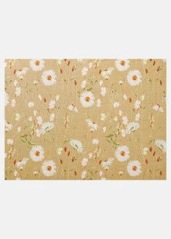 Paillasson lavable à motif floral