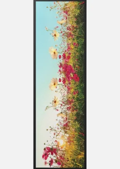 Paillasson lavable à motif pré fleuri