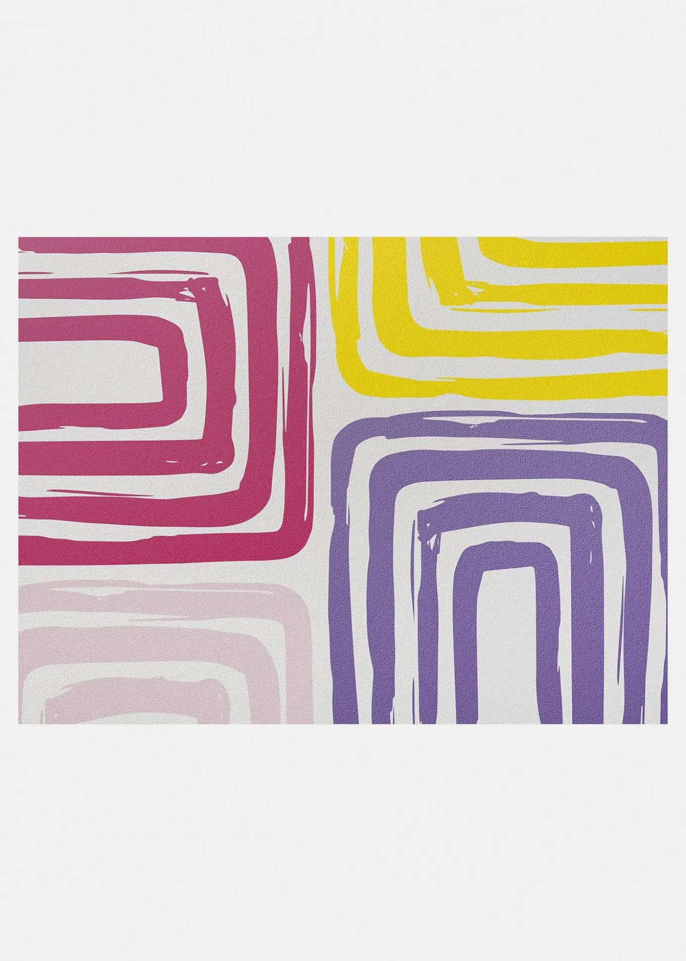 Paillasson lavable au motif graphique