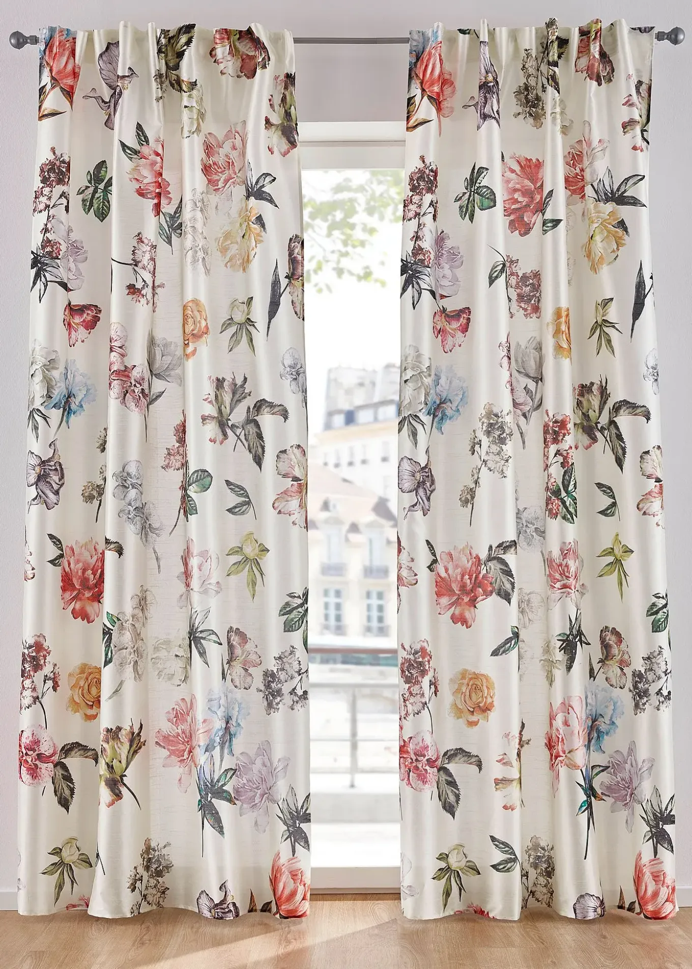 Panneau à imprimé floral (1 pce.)