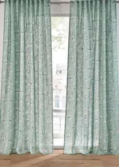 Panneau (1 pce.) à motif floral contenant du polyester recyclé