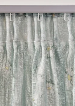 Panneau (1 pce.) à motif floral contenant du polyester recyclé