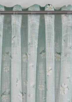 Panneau (1 pce.) à motif floral contenant du polyester recyclé