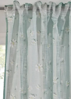 Panneau (1 pce.) à motif floral contenant du polyester recyclé