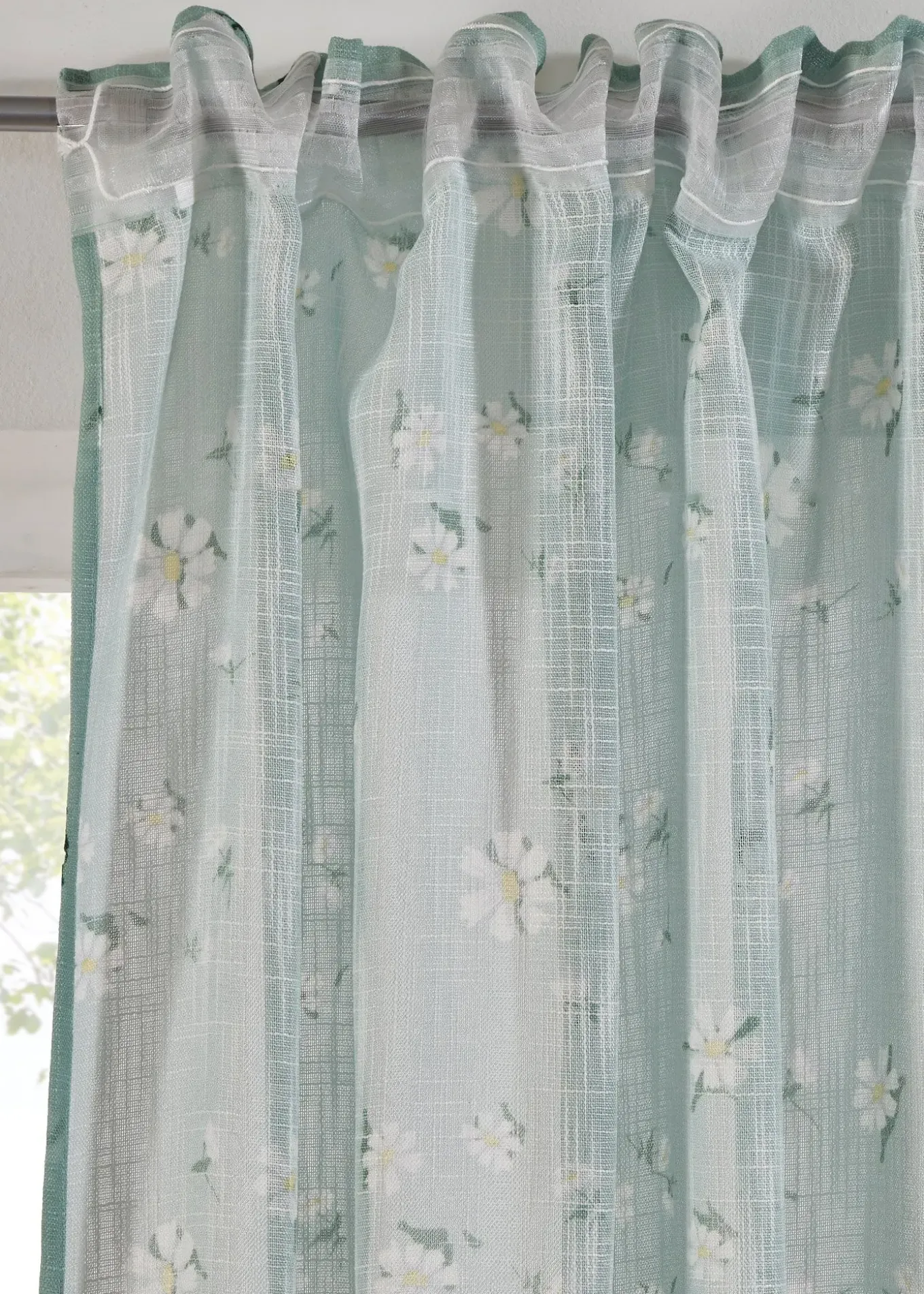 Panneau (1 pce.) à motif floral contenant du polyester recyclé