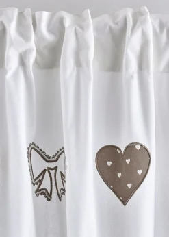 Panneau coton avec embrasse (1 pce.)