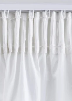 Panneau coton avec embrasse (1 pce.)