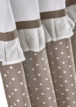 Panneau coton avec embrasse (1 pce.)