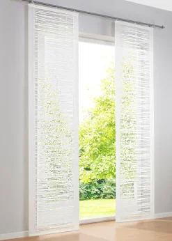 Panneau coulissant à rayures (1 pce.)