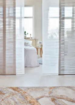 Panneau coulissant à rayures (1 pce.)