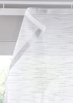 Panneau coulissant en voilage aspect lin (1 pce.)