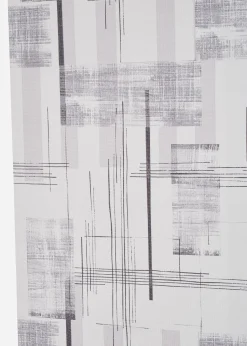 Panneau coulissant en voilage motif graphique (1 pce.)