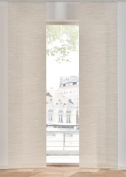 Panneau coulissant en voilage aspect bambou (1 pce)