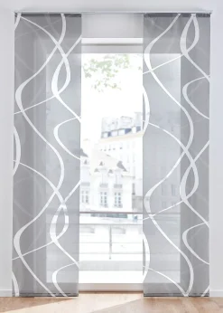 Panneau coulissant motif vague (1 pce.)