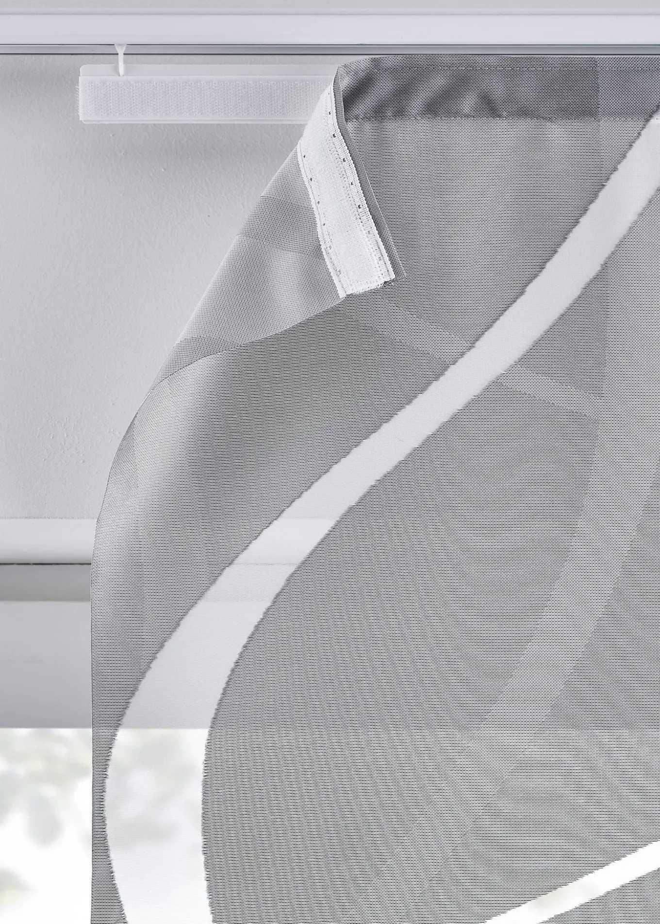 Panneau coulissant motif vague (1 pce.)