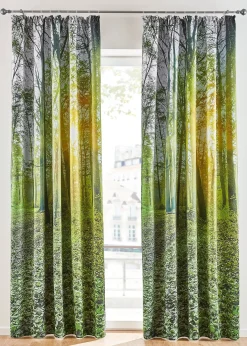 Panneau obscurcissant imprimé forêt (1 pce)