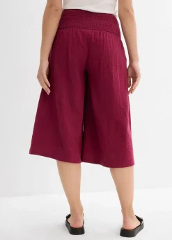 Pantacourt en gaze de coton