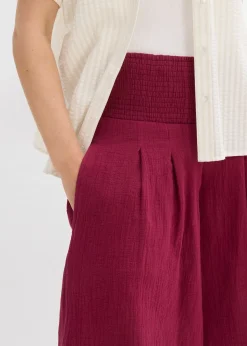 Pantacourt en gaze de coton