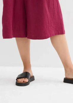 Pantacourt en gaze de coton