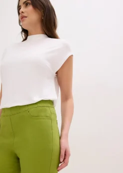 Pantalon 7/8 à taille élastiquée