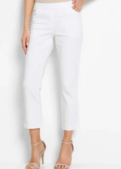 Pantalon 7/8 à taille élastiquée