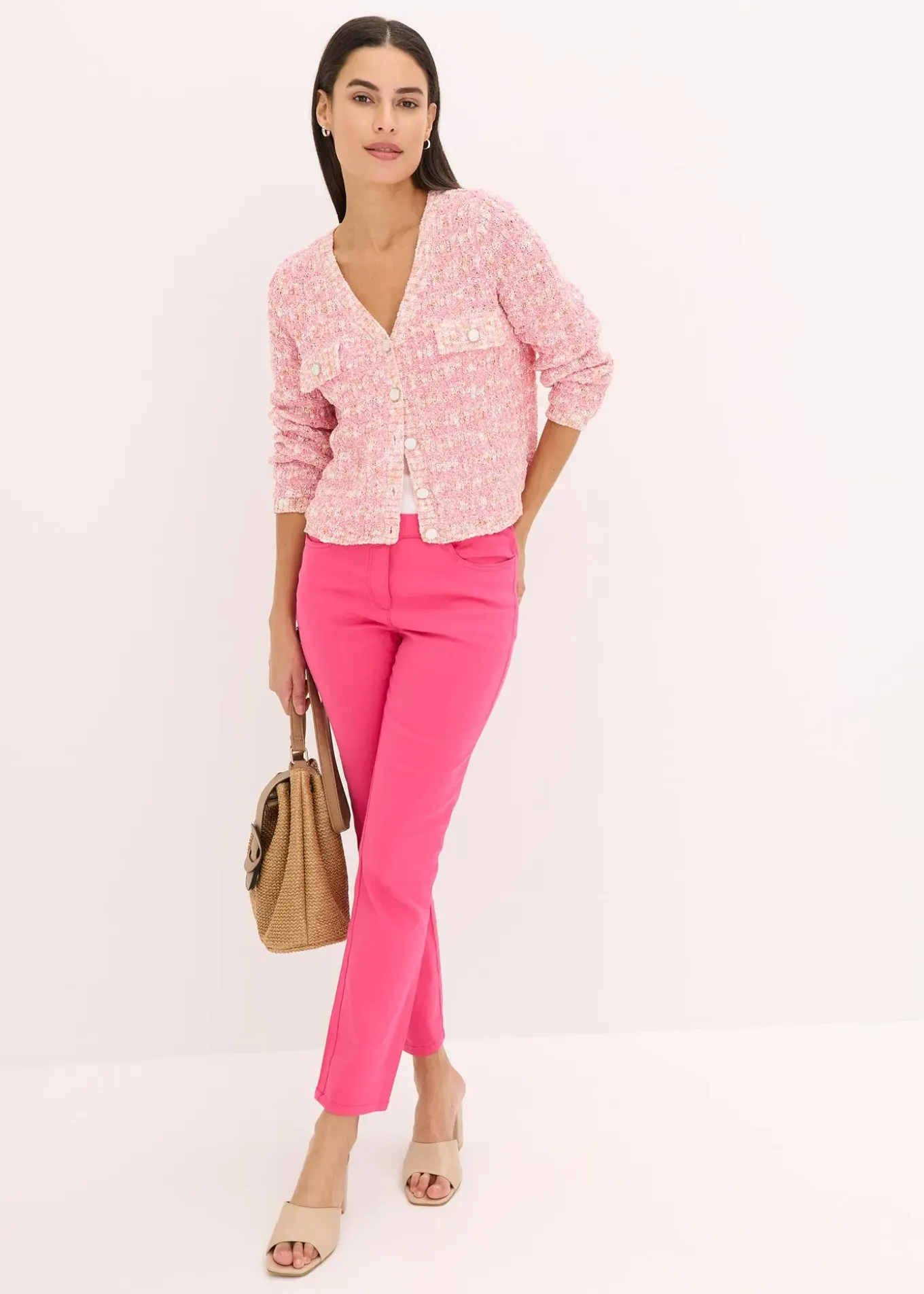 Pantalon 7/8 à taille élastiquée