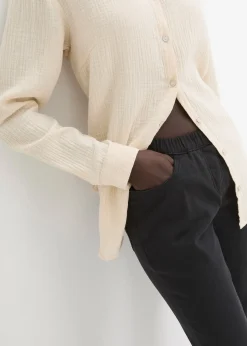 Pantalon 7/8 à taille élastiquée