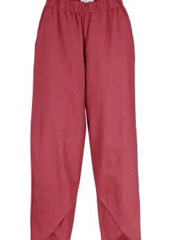 Pantalon 3/4 aérien en lin mélangé