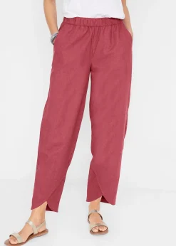 Pantalon 3/4 aérien en lin mélangé