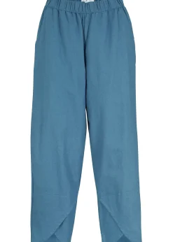 Pantalon 3/4 aérien en lin mélangé