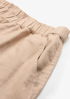Pantalon 3/4 aérien en lin mélangé
